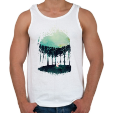 PRINTFASHION Deep in the forest - Férfi atléta - Fehér atléta, trikó