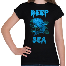 PRINTFASHION deep sea - Női póló - Fekete női póló