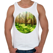 PRINTFASHION Deer couple - Férfi atléta - Fehér atléta, trikó