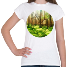 PRINTFASHION Deer couple - Női póló - Fehér női póló