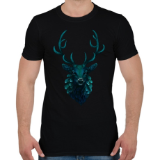 PRINTFASHION Deer - Férfi póló - Fekete