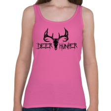 PRINTFASHION Deer Hunter Black - Női atléta - Rózsaszín női trikó