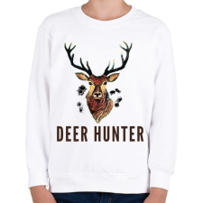 PRINTFASHION deer hunter - Gyerek pulóver - Fehér gyerek pulóver, kardigán