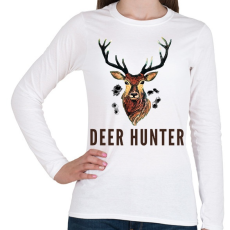 PRINTFASHION deer hunter - Női hosszú ujjú póló - Fehér