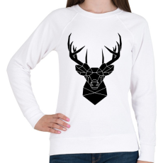 PRINTFASHION deer - Női pulóver - Fehér