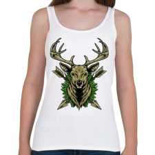 PRINTFASHION DeerHunter - Női atléta - Fehér női trikó