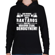 PRINTFASHION DEHOGYNEM, Raktáros! - Női kapucnis pulóver - Fekete női pulóver, kardigán