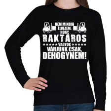 PRINTFASHION DEHOGYNEM, Raktáros! - Női pulóver - Fekete női pulóver, kardigán