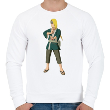 PRINTFASHION Deidara - Férfi pulóver - Fehér férfi pulóver, kardigán