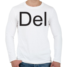 PRINTFASHION Del - Férfi hosszú ujjú póló - Fehér férfi póló