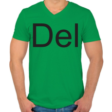 PRINTFASHION Del - Férfi V-nyakú póló - Zöld