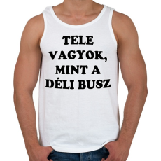 PRINTFASHION Déli busz - Férfi atléta - Fehér