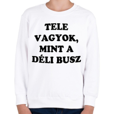 PRINTFASHION Déli busz - Gyerek pulóver - Fehér