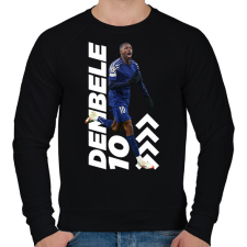 PRINTFASHION Dembele - Férfi pulóver - Fekete férfi pulóver, kardigán