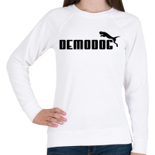 PRINTFASHION Demodog - Női pulóver - Fehér női pulóver, kardigán