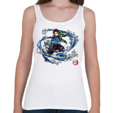 PRINTFASHION demon_1 - Női atléta - Fehér női trikó