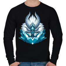 PRINTFASHION Démon sárkány - Férfi pulóver - Fekete férfi pulóver, kardigán