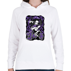 PRINTFASHION Demon Slayer Nezuko Kamado - Női kapucnis pulóver - Fehér