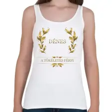 PRINTFASHION Dénes - Női atléta - Fehér női trikó