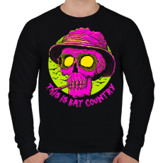 PRINTFASHION Denevérország - Férfi pulóver - Fekete