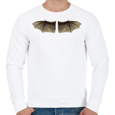 PRINTFASHION Denevérszárny - Férfi pulóver - Fehér