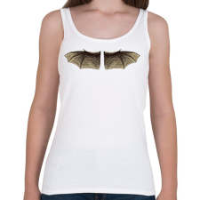 PRINTFASHION Denevérszárny - Női atléta - Fehér női trikó