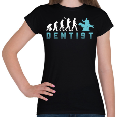 PRINTFASHION Dentist evolution - Női póló - Fekete