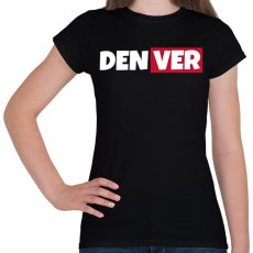 PRINTFASHION DENVER - Női póló - Fekete