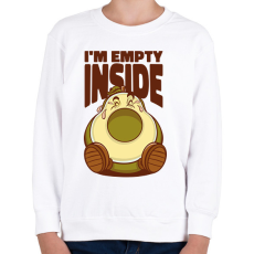 PRINTFASHION Depis avokádó - Gyerek pulóver - Fehér