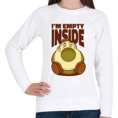 PRINTFASHION Depis avokádó - Női pulóver - Fehér