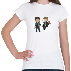 PRINTFASHION Destiel // Deancas - Női póló - Fehér