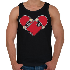 PRINTFASHION Deszka szerelem - Férfi atléta - Fekete