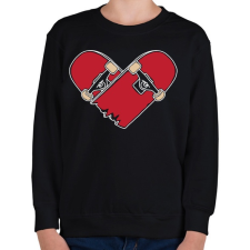 PRINTFASHION Deszka szerelem - Gyerek pulóver - Fekete gyerek pulóver, kardigán