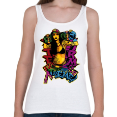 PRINTFASHION Deszkás - skater lány graffiti - Női atléta - Fehér