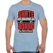 PRINTFASHION Deszkázni nem bűn - Férfi póló - Világoskék férfi póló