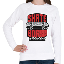 PRINTFASHION Deszkázni nem bűn - Női pulóver - Fehér női pulóver, kardigán