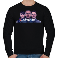 PRINTFASHION Detroit become human - Férfi pulóver - Fekete
