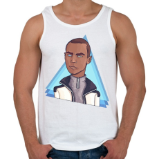 PRINTFASHION Detroit - Férfi atléta - Fehér