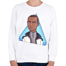 PRINTFASHION Detroit - Gyerek pulóver - Fehér