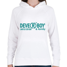 PRINTFASHION deverboy - Női kapucnis pulóver - Fehér