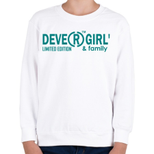 PRINTFASHION devergirl - Gyerek pulóver - Fehér gyerek pulóver, kardigán