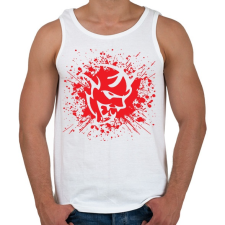 PRINTFASHION Devil face - Férfi atléta - Fehér atléta, trikó