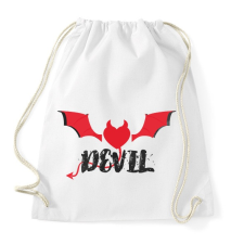 PRINTFASHION DEVIL - Sportzsák, Tornazsák - Fehér tornazsák