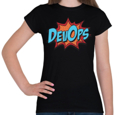 PRINTFASHION Devops - Női póló - Fekete