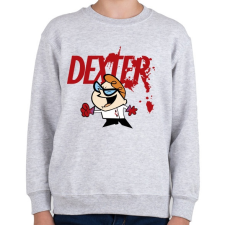 PRINTFASHION Dexter laboratóriuma? - Gyerek pulóver - Sport szürke gyerek pulóver, kardigán