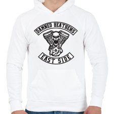 PRINTFASHION DHE - Férfi kapucnis pulóver - Fehér férfi pulóver, kardigán