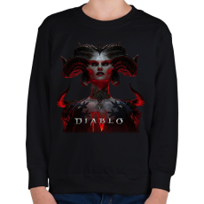 PRINTFASHION Diablo 4 game - Gyerek pulóver - Fekete