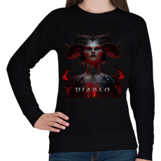 PRINTFASHION Diablo 4 game - Női pulóver - Fekete