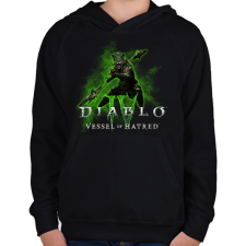 PRINTFASHION Diablo 4 - Gyerek kapucnis pulóver - Fekete gyerek pulóver, kardigán