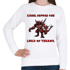 PRINTFASHION Diablo - Női pulóver - Fehér